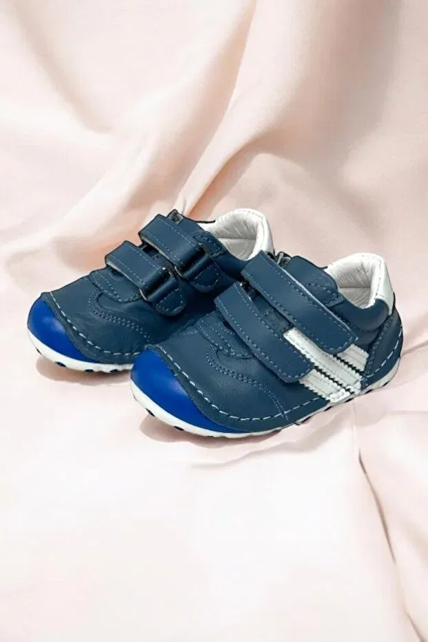 Детские туфли для девочек кожаные ортопедические Casso, Blue