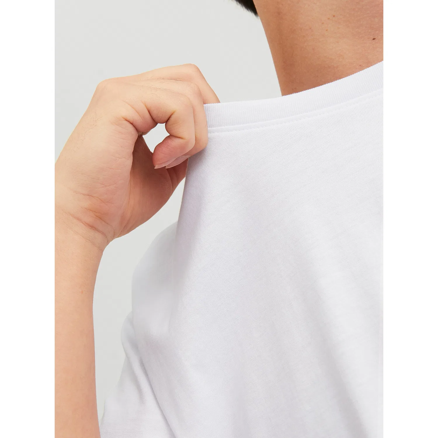 Детская хлопковая футболка с логотипом Jack & Jones, White — фото 4