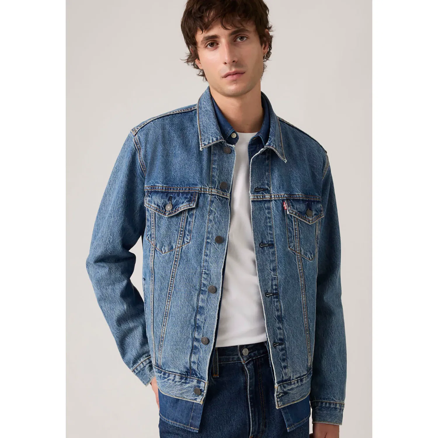 Мужская джинсовая куртка Trucker Jacket Levi's, Washed Away — фото 2