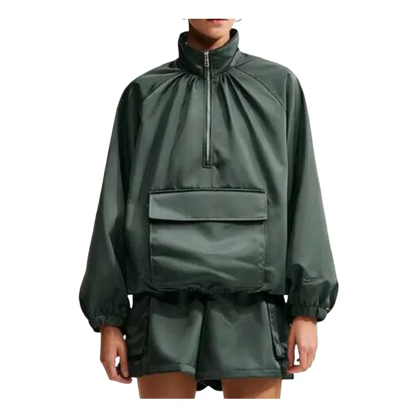 Женская куртка Sportswear Satin 1/4-Zip Anorak 'Camo Green' Nike, Camo Green