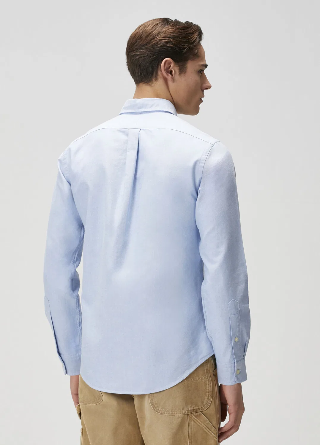 Рубашка Classic Oxford Polo Ralph Lauren, blue — фото 4