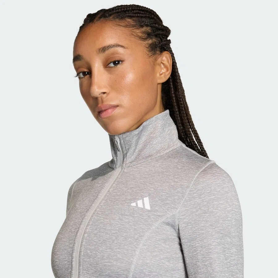 Тренировочная куртка ADIDAS PERFORMANCE серого цвета — фото 4