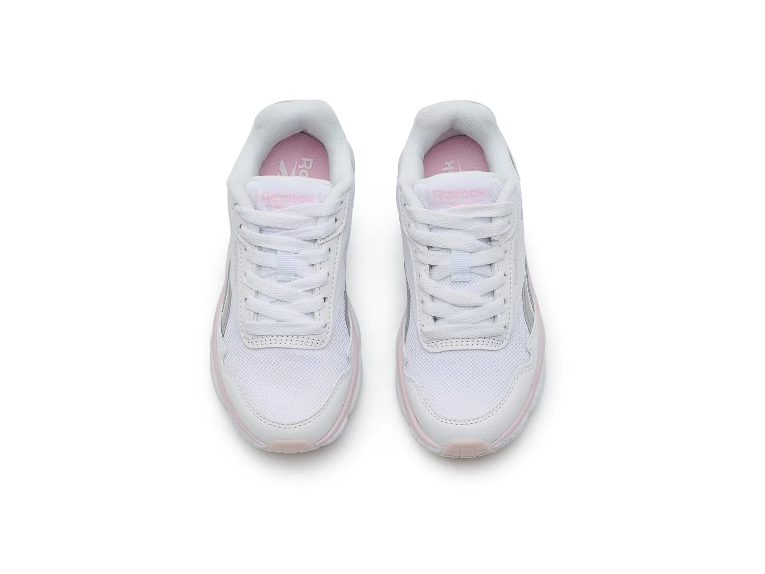 Кроссовки Swiftstrike (для маленьких и больших детей) Reebok Kids, White/Iridescent/Frosted Berry — фото 3