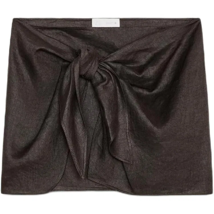 Женская повседневная мини-юбка ZARA, Brown