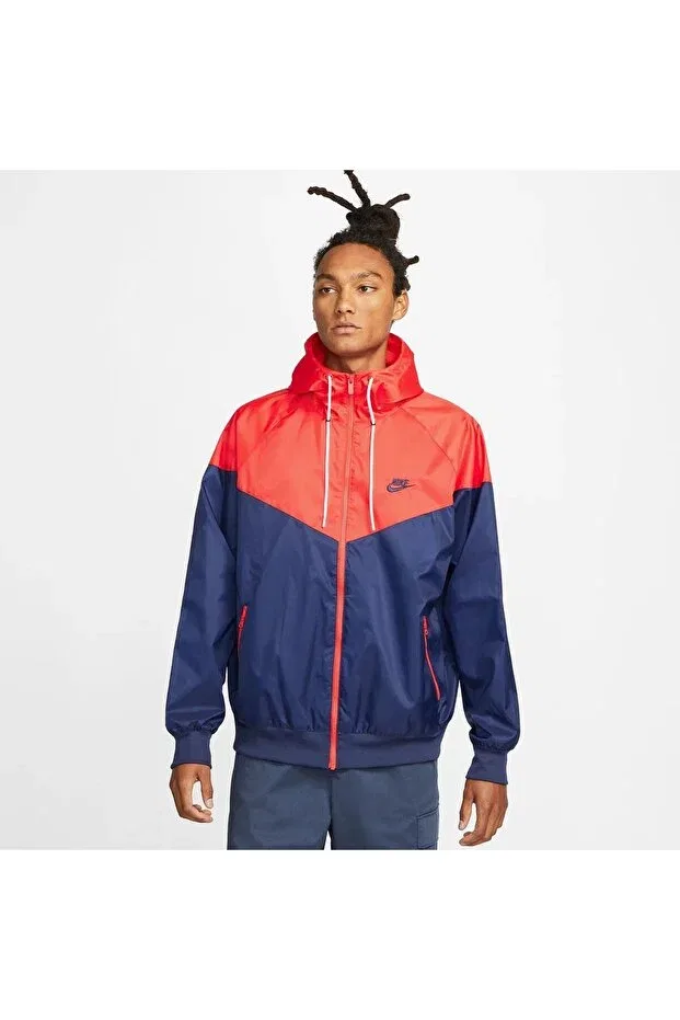 Мужское пальто из полиэстера с капюшоном Sportswear Windrunner Nike, Navy Blue