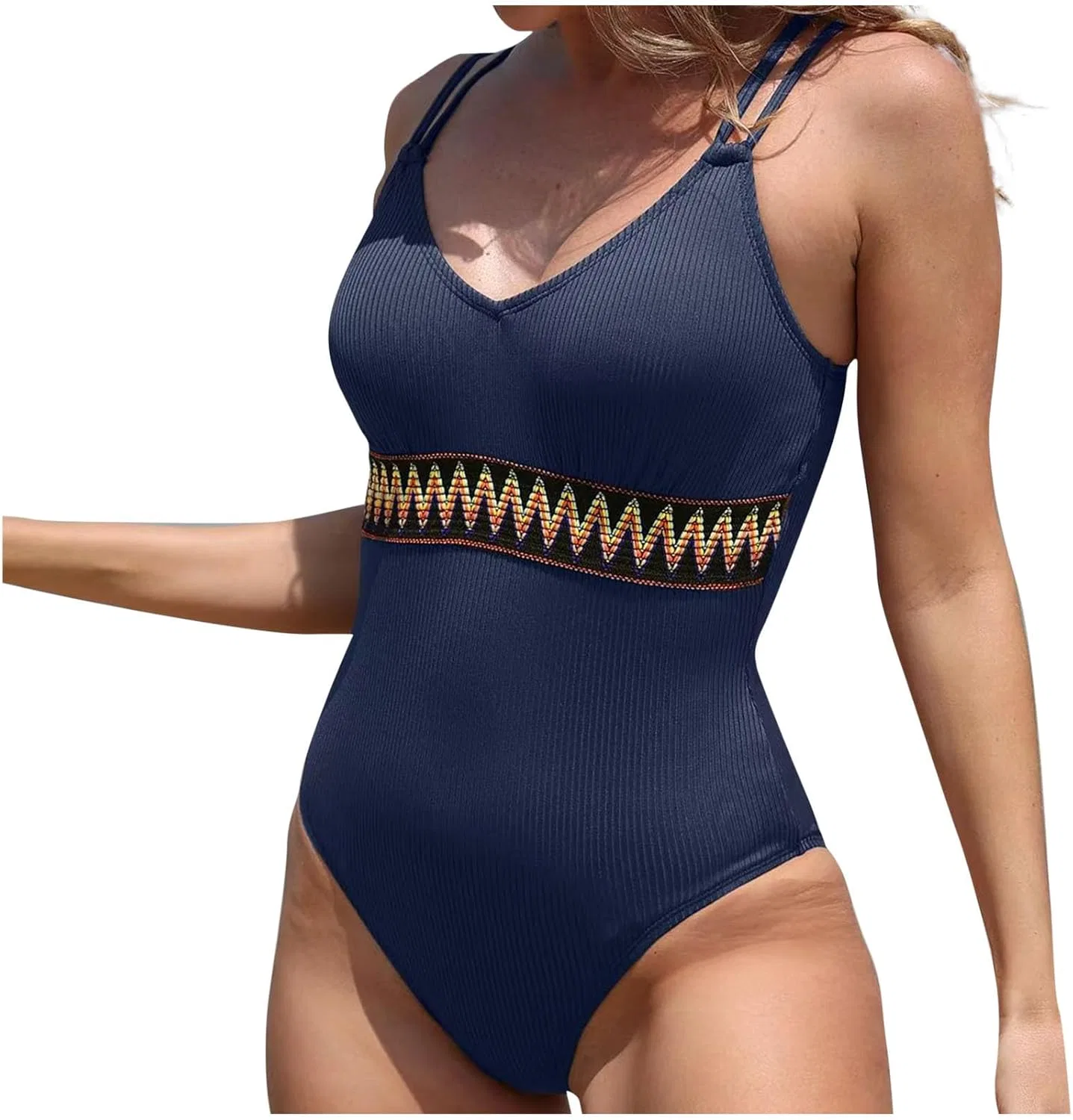 Женский цельный купальник с эффектом утяжки One Piece Swimsuit, Navy