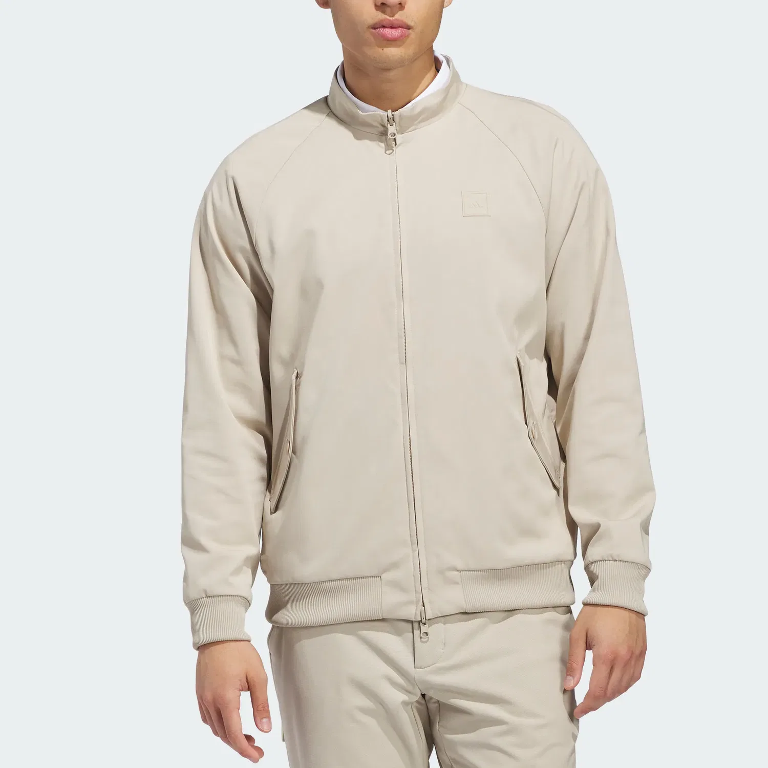 Мужская демисезонная куртка с воротником-стойкой Adidas, Khaki Brown — фото 4