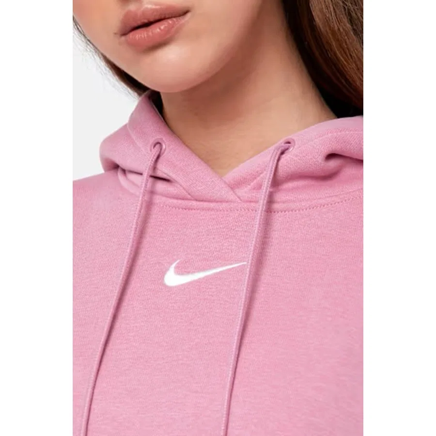Женский свитшот с капюшоном Phoenix Fleece Nike, Розовый — фото 4
