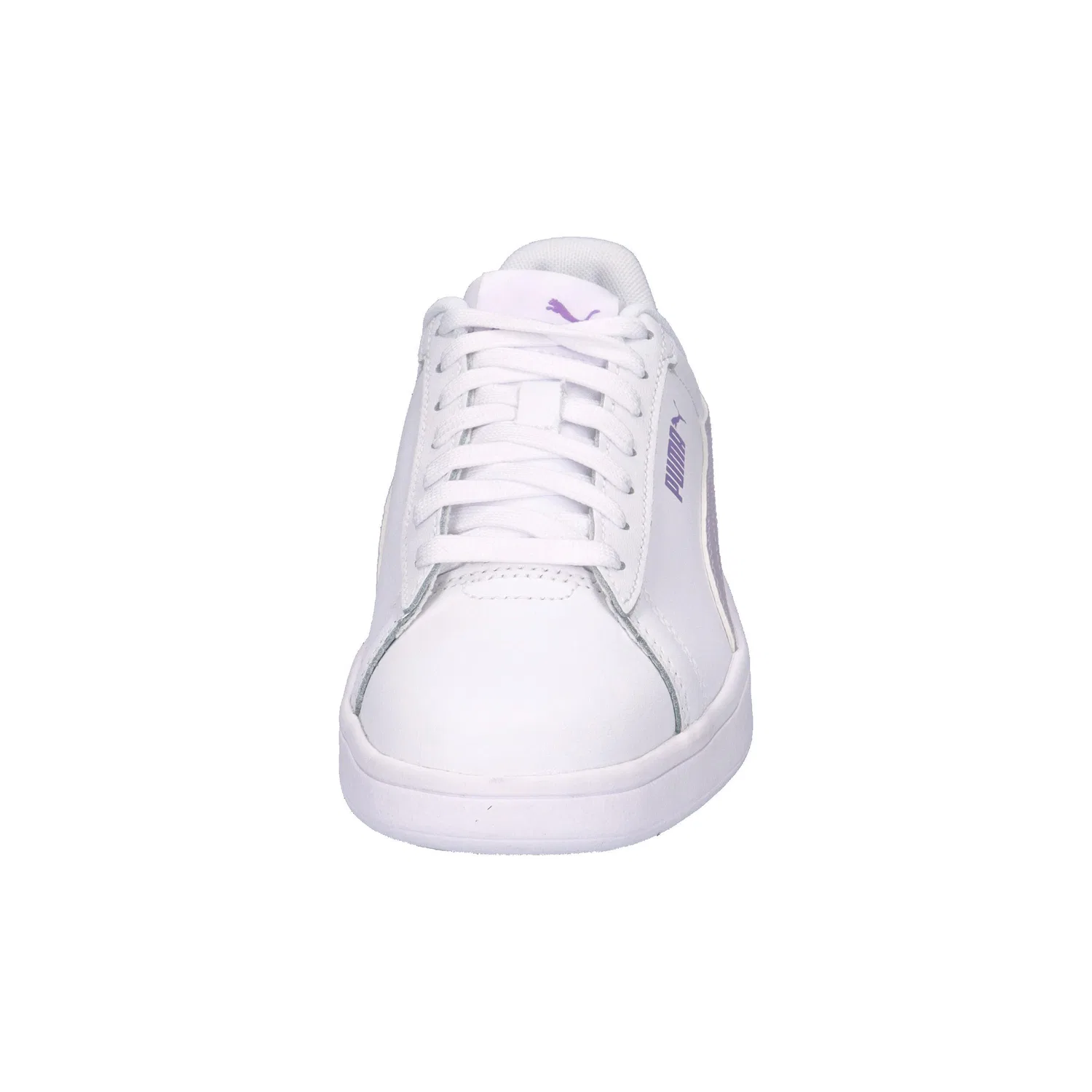 Детские кроссовки с кожаным верхом Smash 3.0 L Jr Puma, Konigliches Lila — фото 3