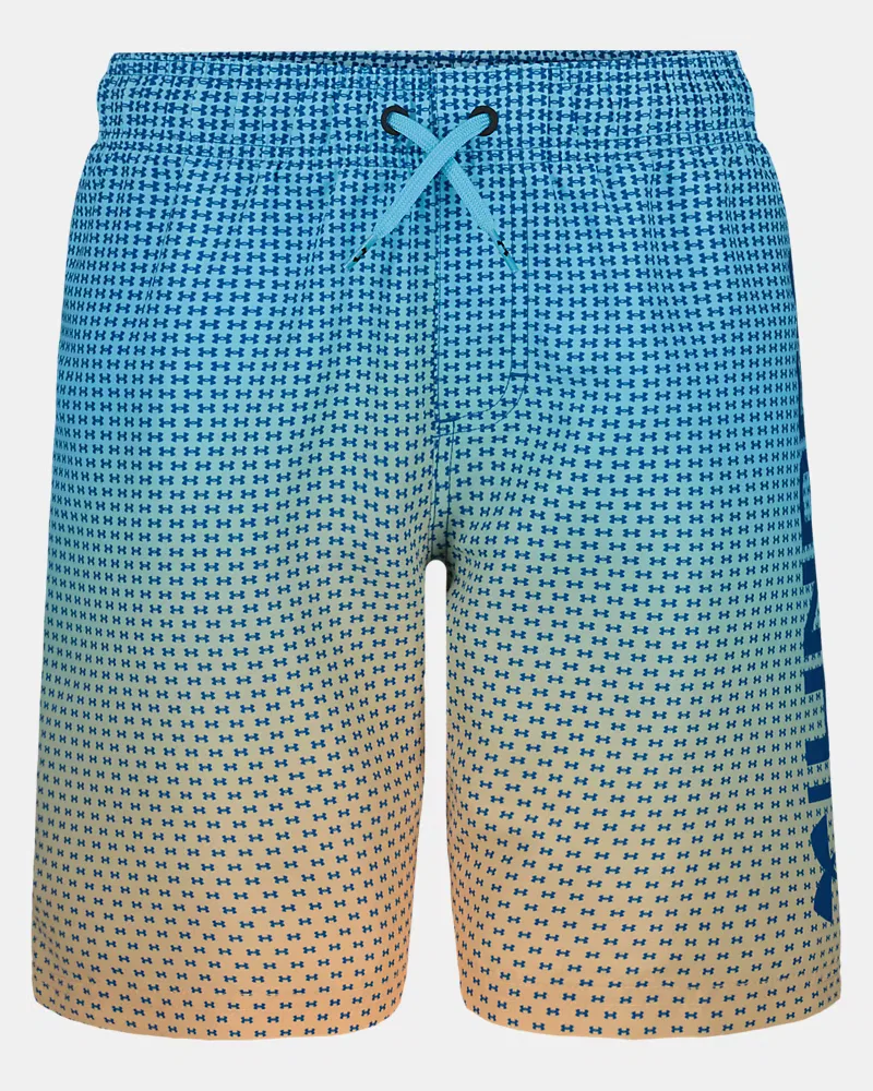 Плавки-шорты детские 15 см водоотталкивающие с UPF 50+ UA Gradient Logo UnderArmour, Varsity Blue