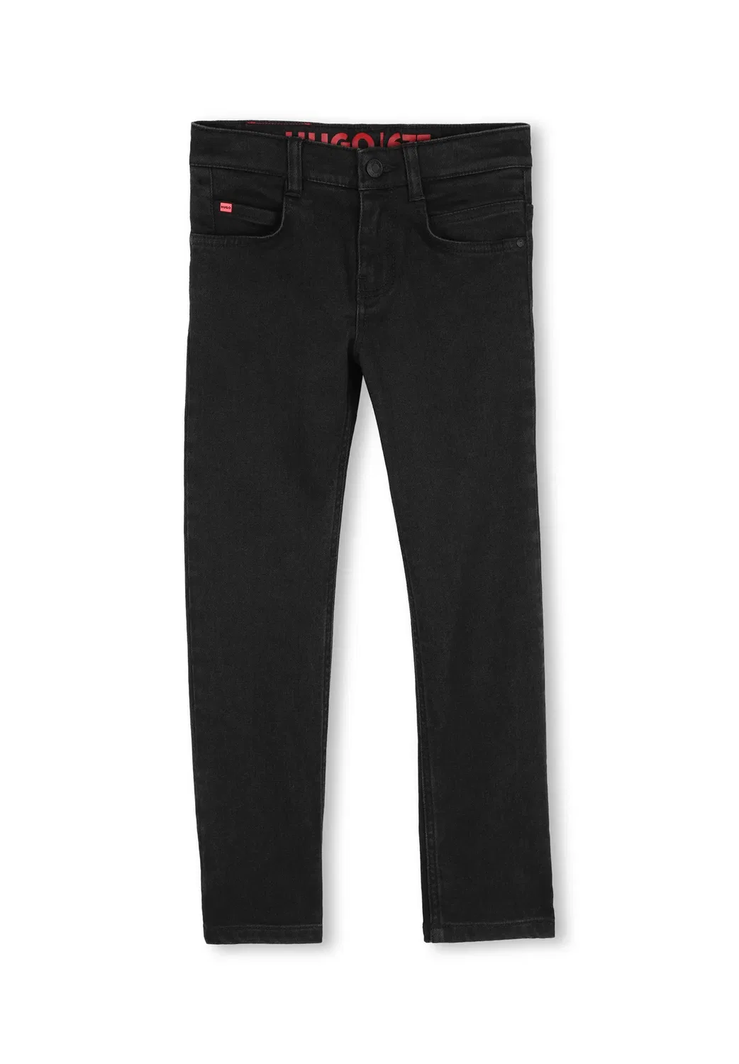 Джинсовые брюки - прямые джинсы Hugo Kids, Denim Black
