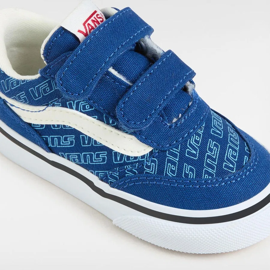 Детские кроссовки с липучками Brooklyn LS V Vans, Синий — фото 3