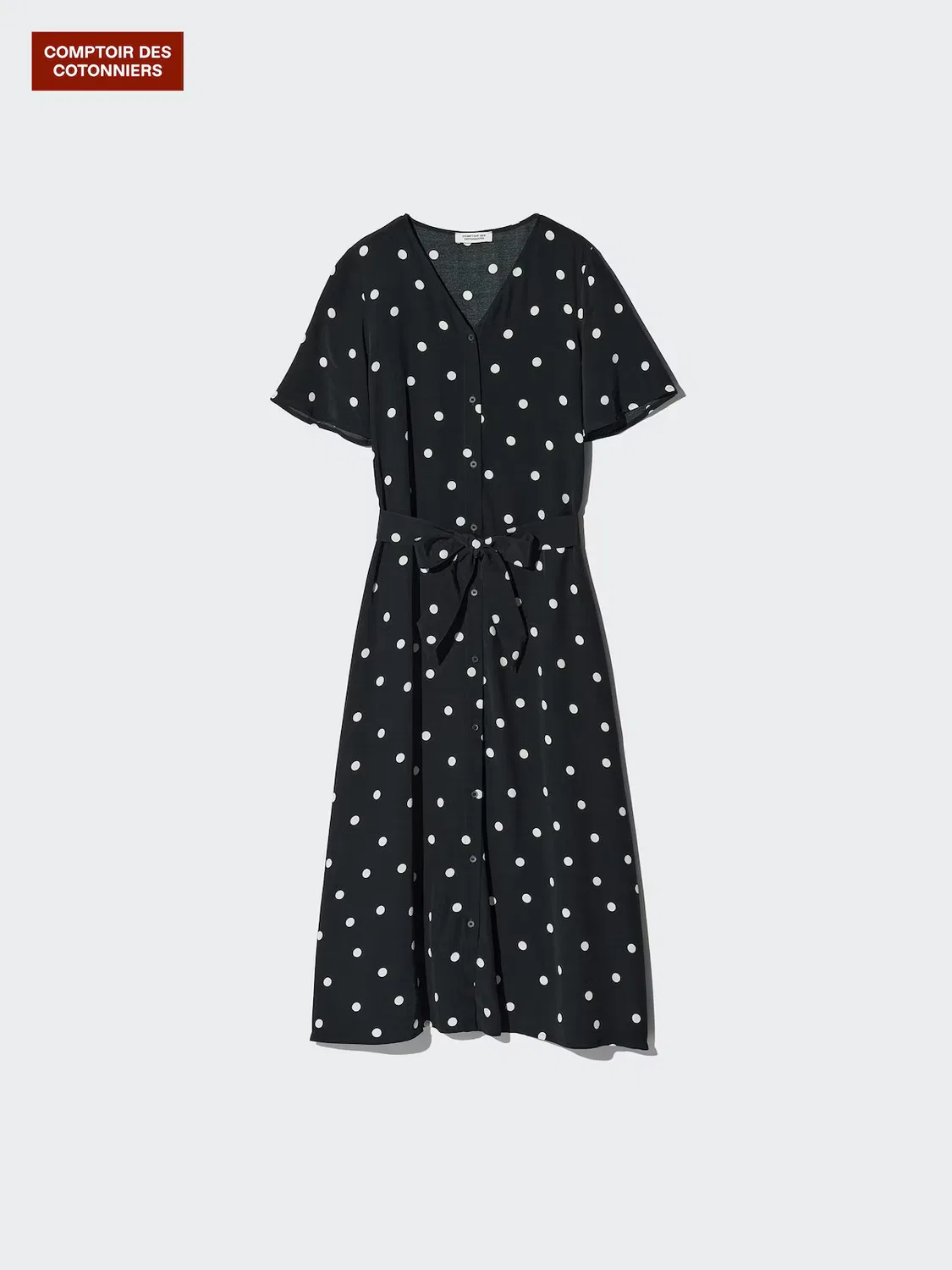 Платье Uniqlo, длинное, черное — фото 4