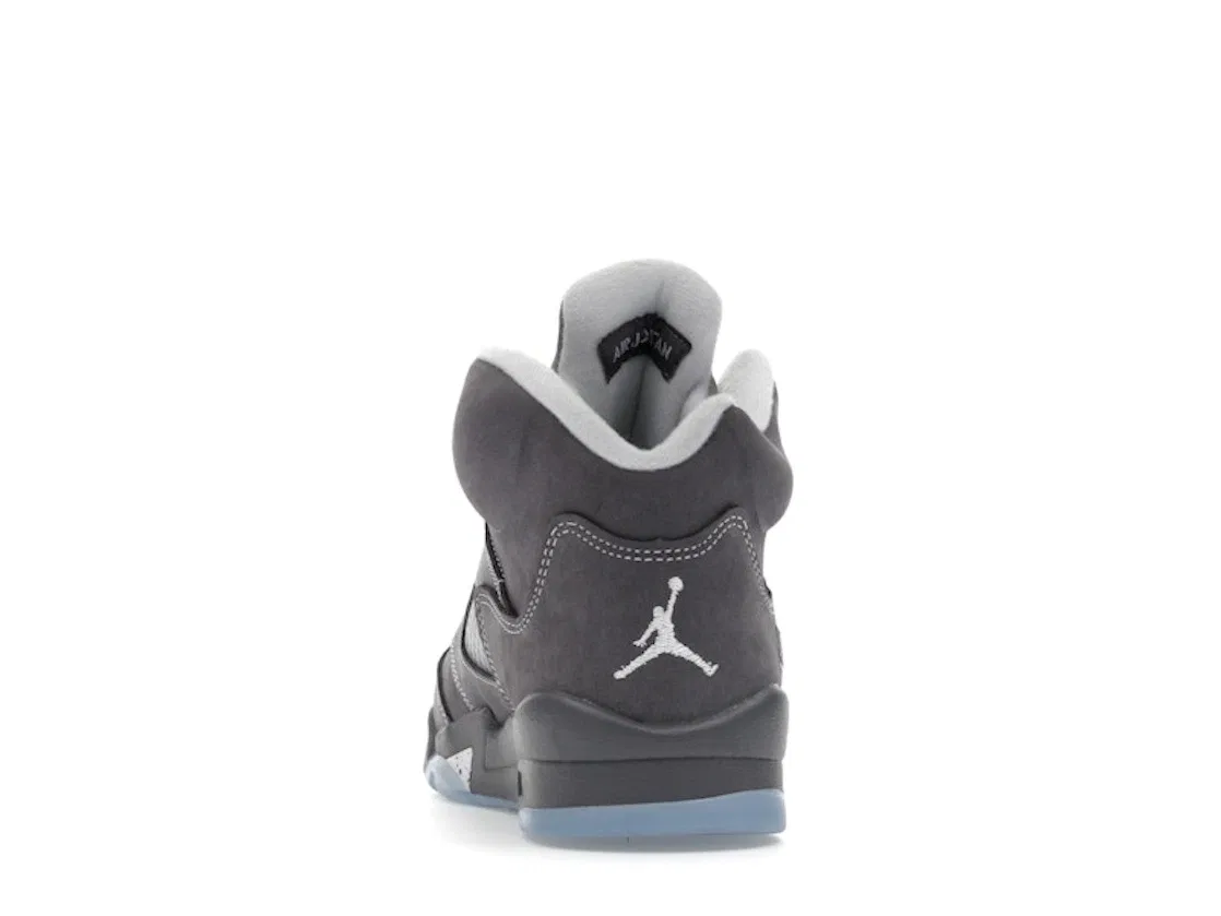 Детские кроссовки Lifestyle с замшевым верхом Jordan 5 Retro, Light Graphite/White/Wolf Grey — фото 4