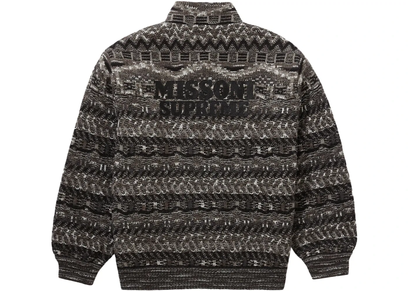 Мужская куртка Supreme Missoni Reversible Knit Jacket, Black — фото 2