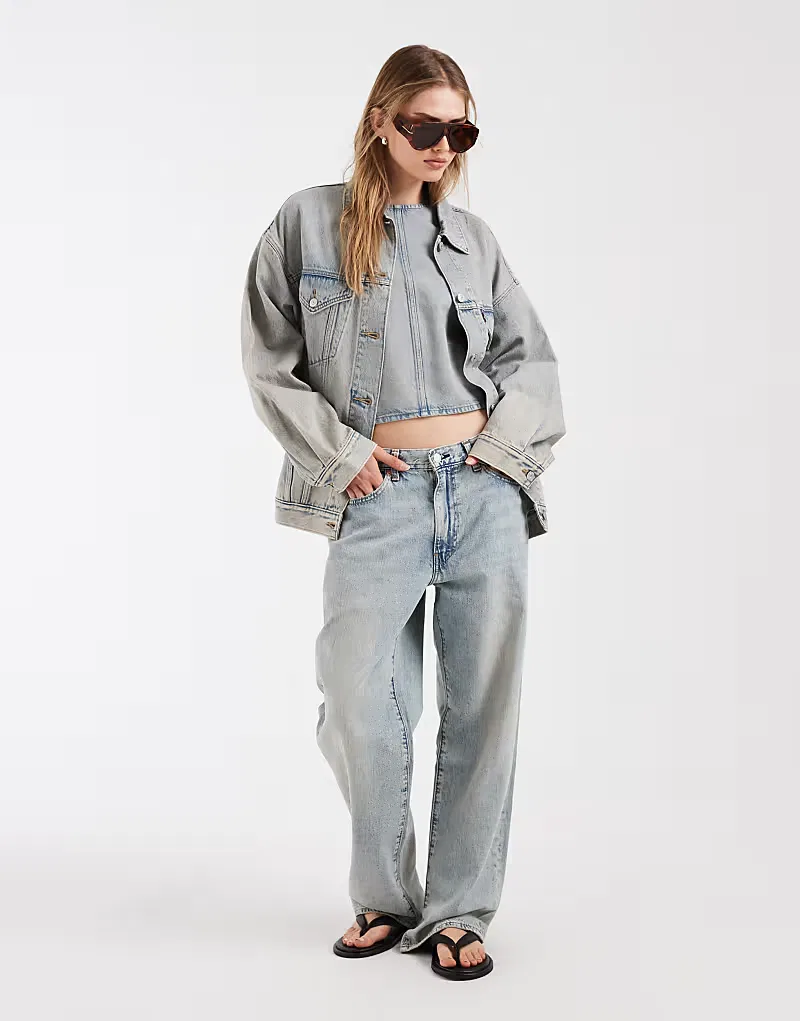 Джинсовая блузка Levi's, серый — фото 3