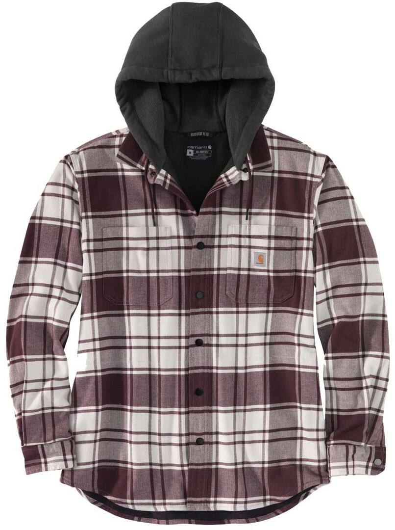 

Рубашка Carhartt Flannel Fleece Lined Hooded, белый