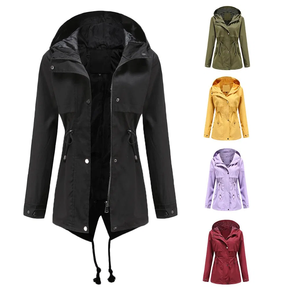 Женская ветровка с принтом камуфляж, модель Military Jacket, Giallo — фото 3