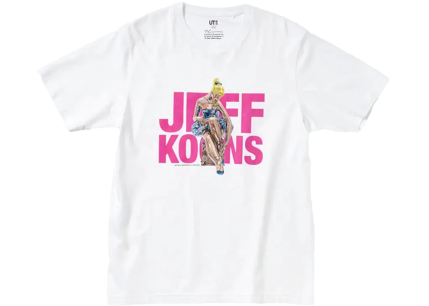 Мужская футболка с принтом Uniqlo x Jeff Koons UT Graphic T-shirt, White/Pink