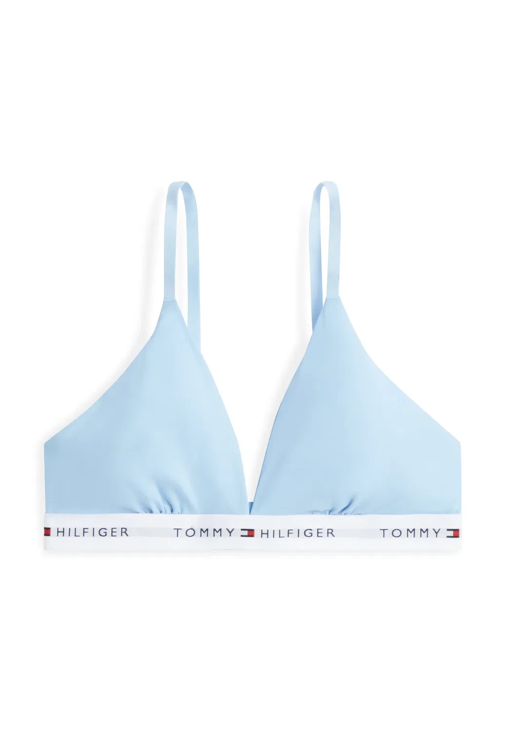 Фирменный микро-треугольный бюстгальтер Tommy Hilfiger, Light Powdery Blue — фото 4