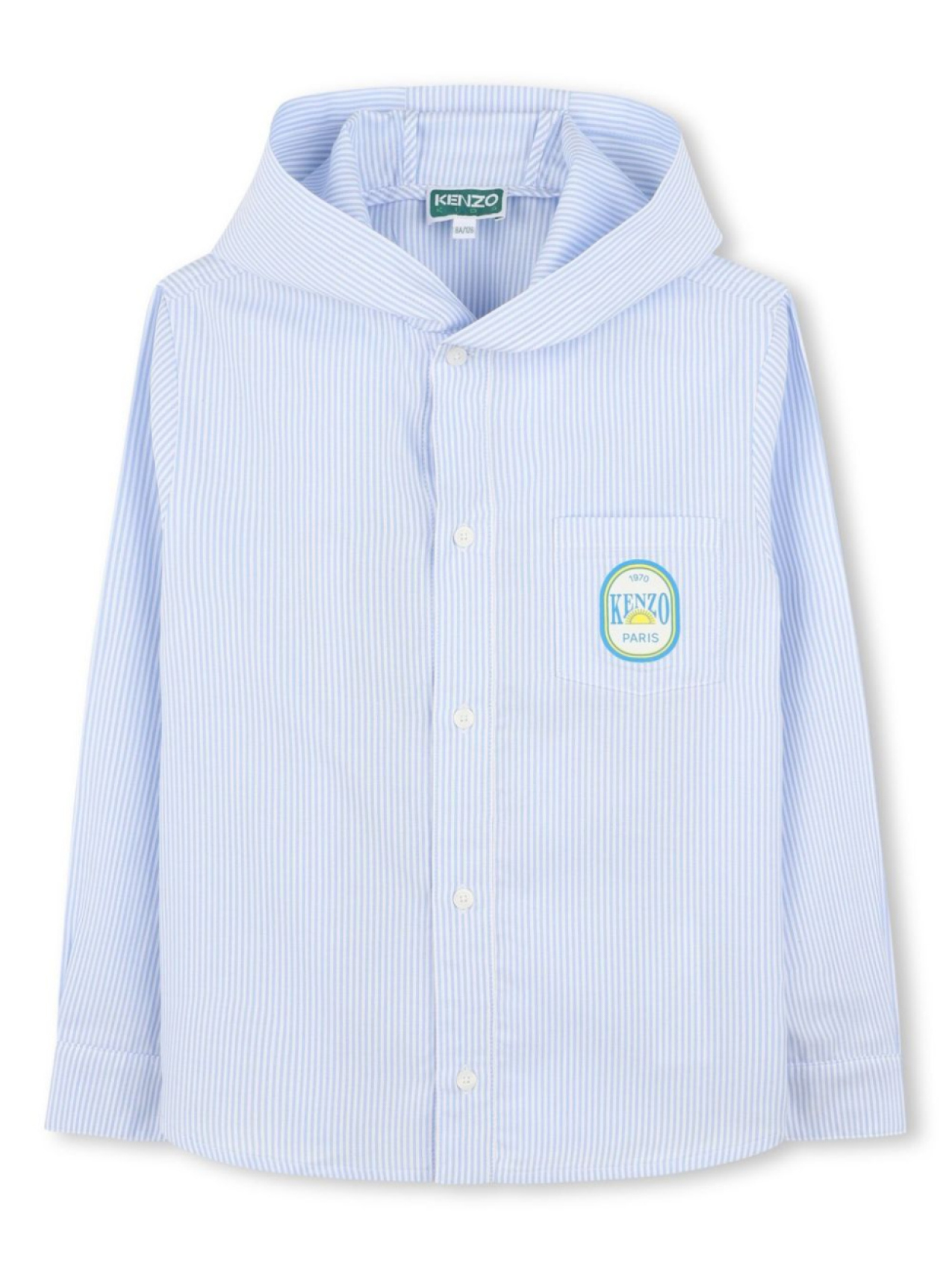 

Kenzo Kids рубашка с капюшоном, синий