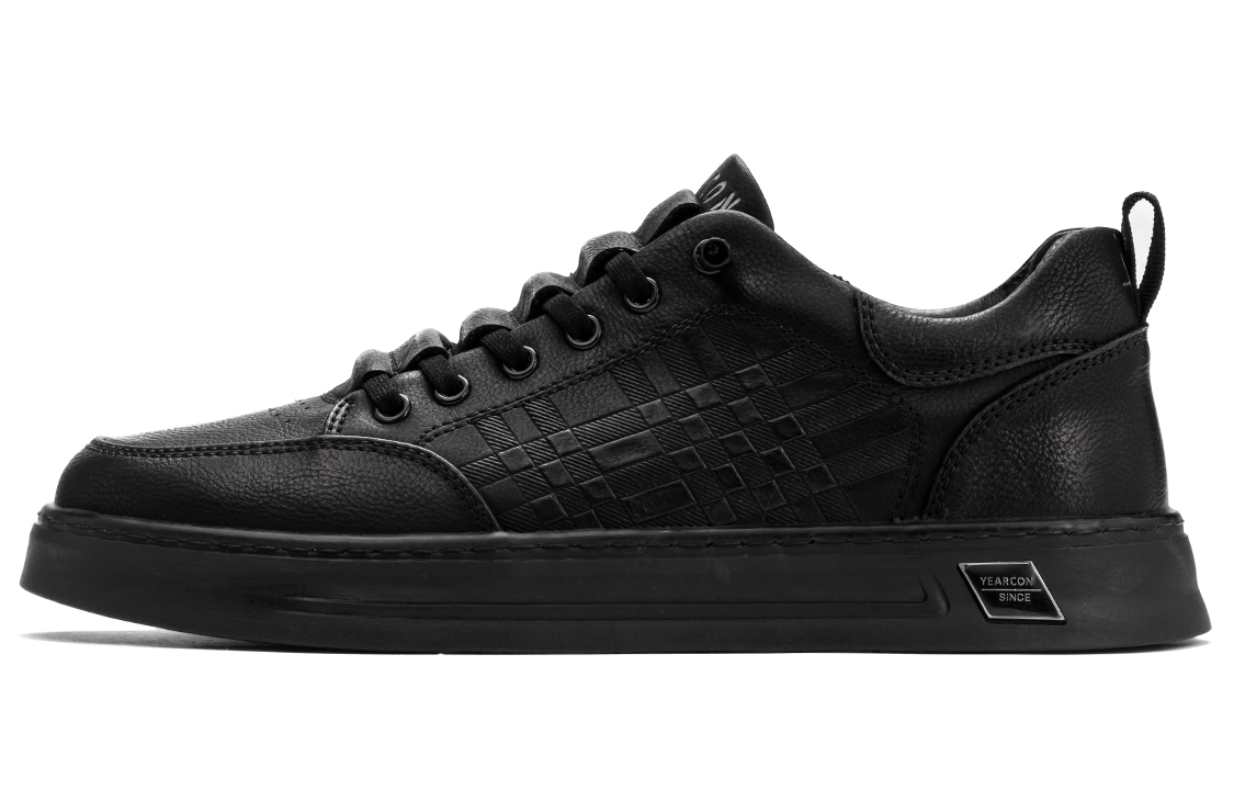 

Кроссовки Anti-Slip Wear-Resistant Low-Top Skateboard Shoes Men's YEARCON, Agate Black