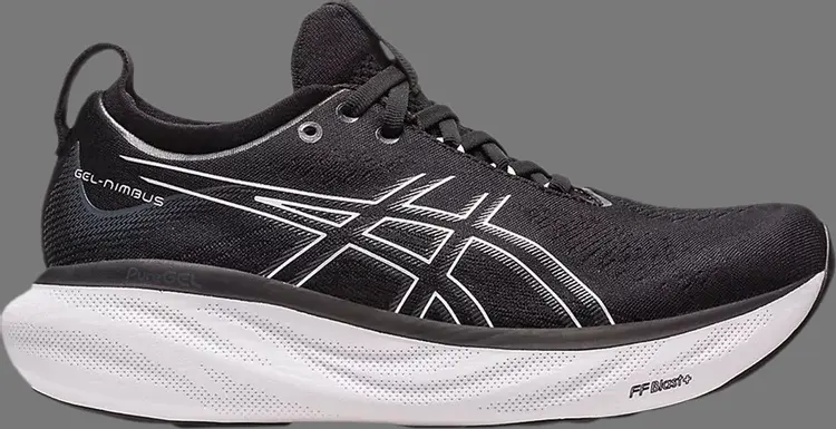 

Кроссовки wmns gel nimbus 25 'black pure silver' Asics, черный