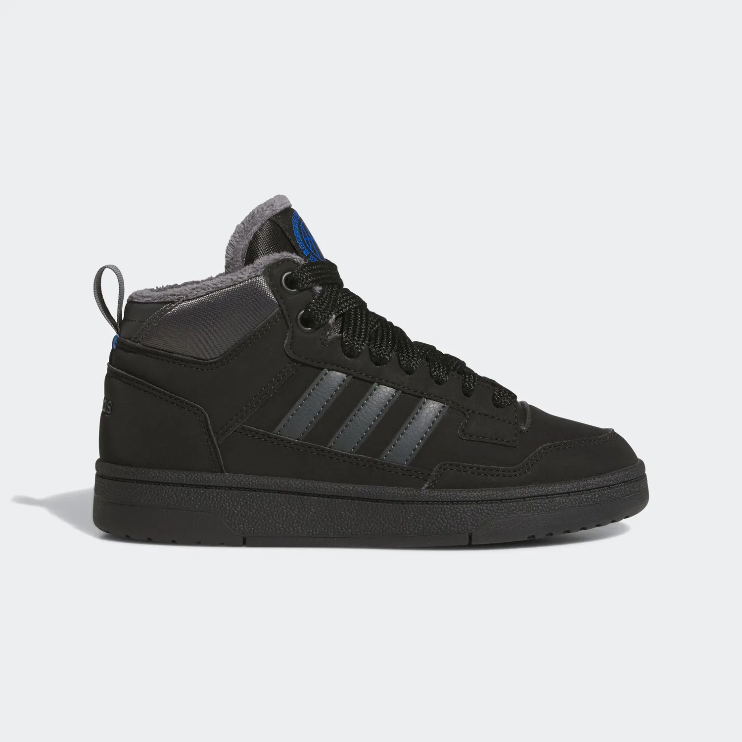 Детские зимние кроссовки с ретро-дизайном Adidas Sportswear, Core Black/Grey Six/Bright Royal — фото 2