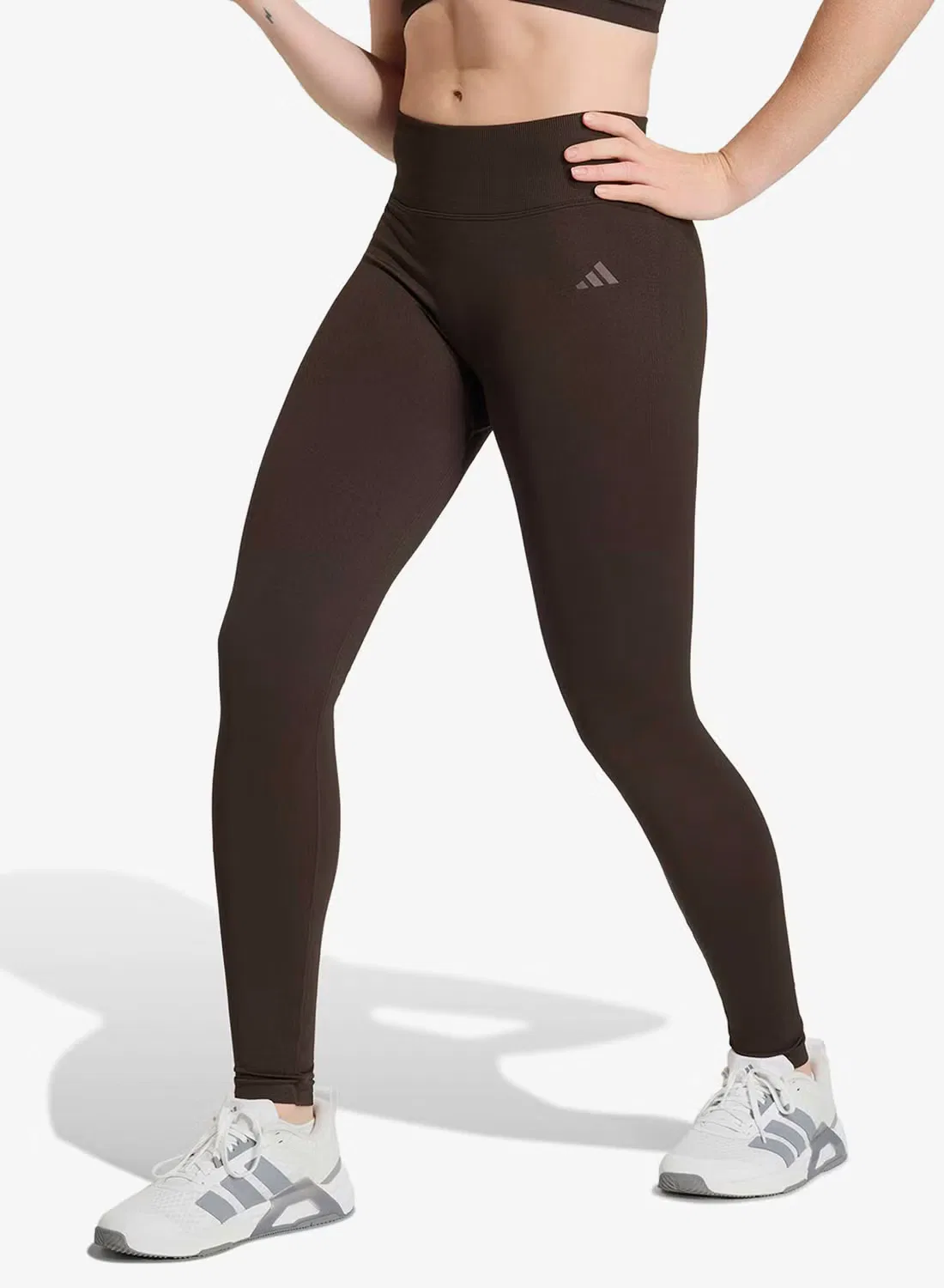 Леггинсы с эффектом пуш-ап Workout Essentials Knit Scrunch 7/8 Adidas, аусо