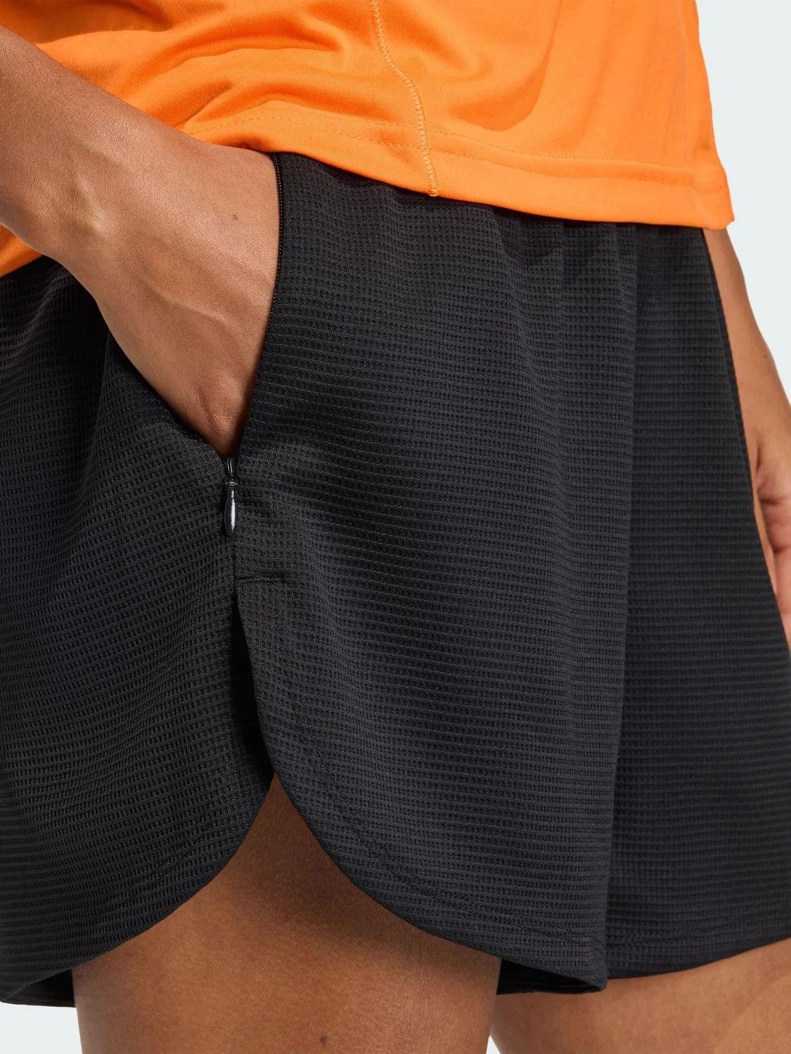 Шорты для тренировок Pacer Workout Waffle adidas, черный — фото 4
