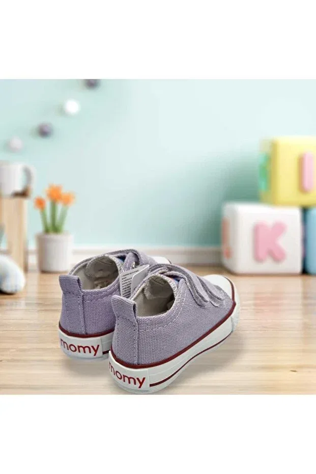 Детские ботинки для девочек текстильные Momykids, Lila — фото 3