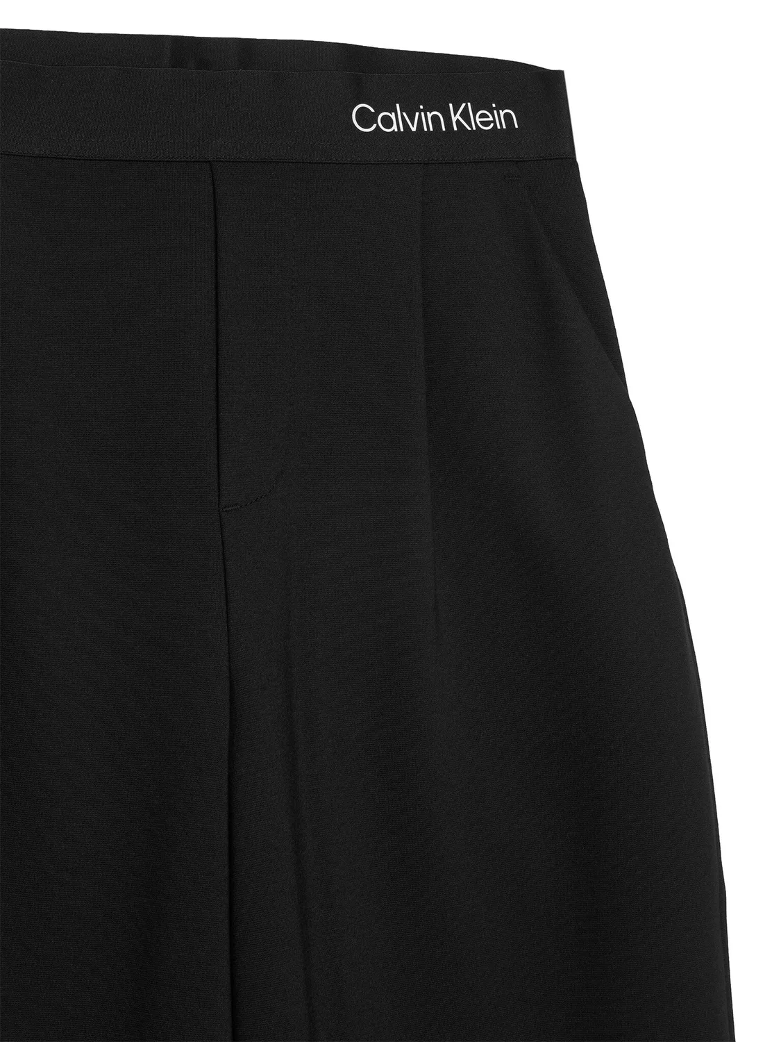 Брюки с широкими штанинами для девочки Logo Tape Calvin Klein Jeans, черный — фото 3