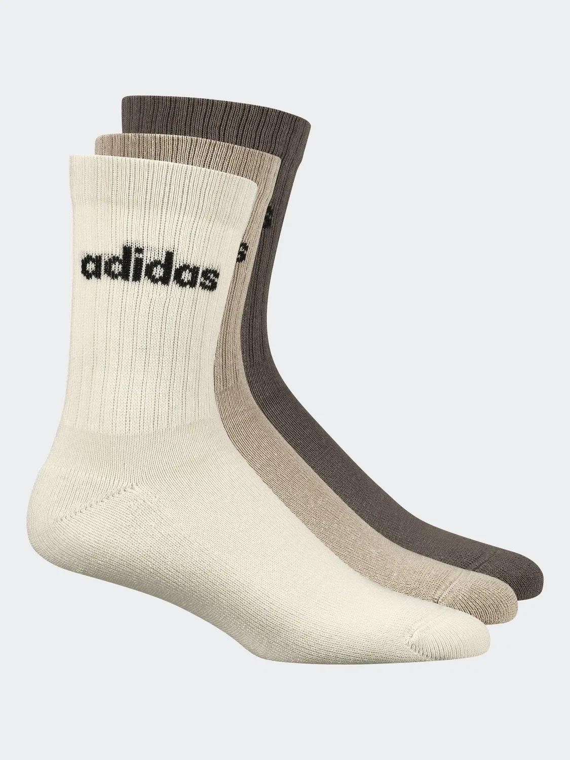 Носки средней длины с амортизацией, Neutral Linear adidas, нейтральный