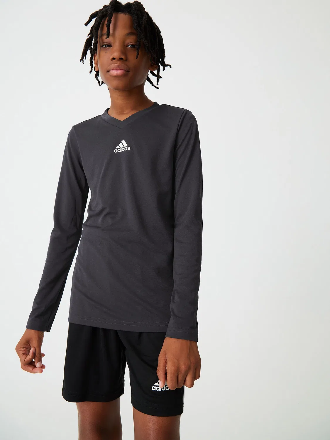 Футболка с длинным рукавом Team Base adidas, черный