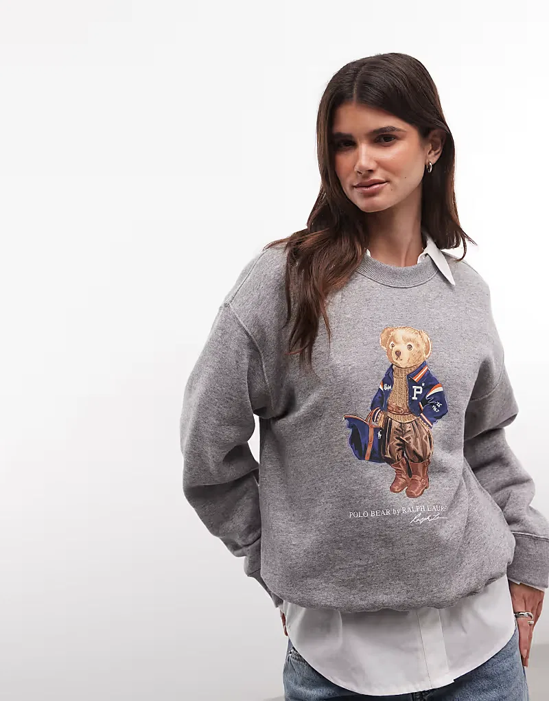 Свитшот Polo Ralph Lauren Polo Bear, серый