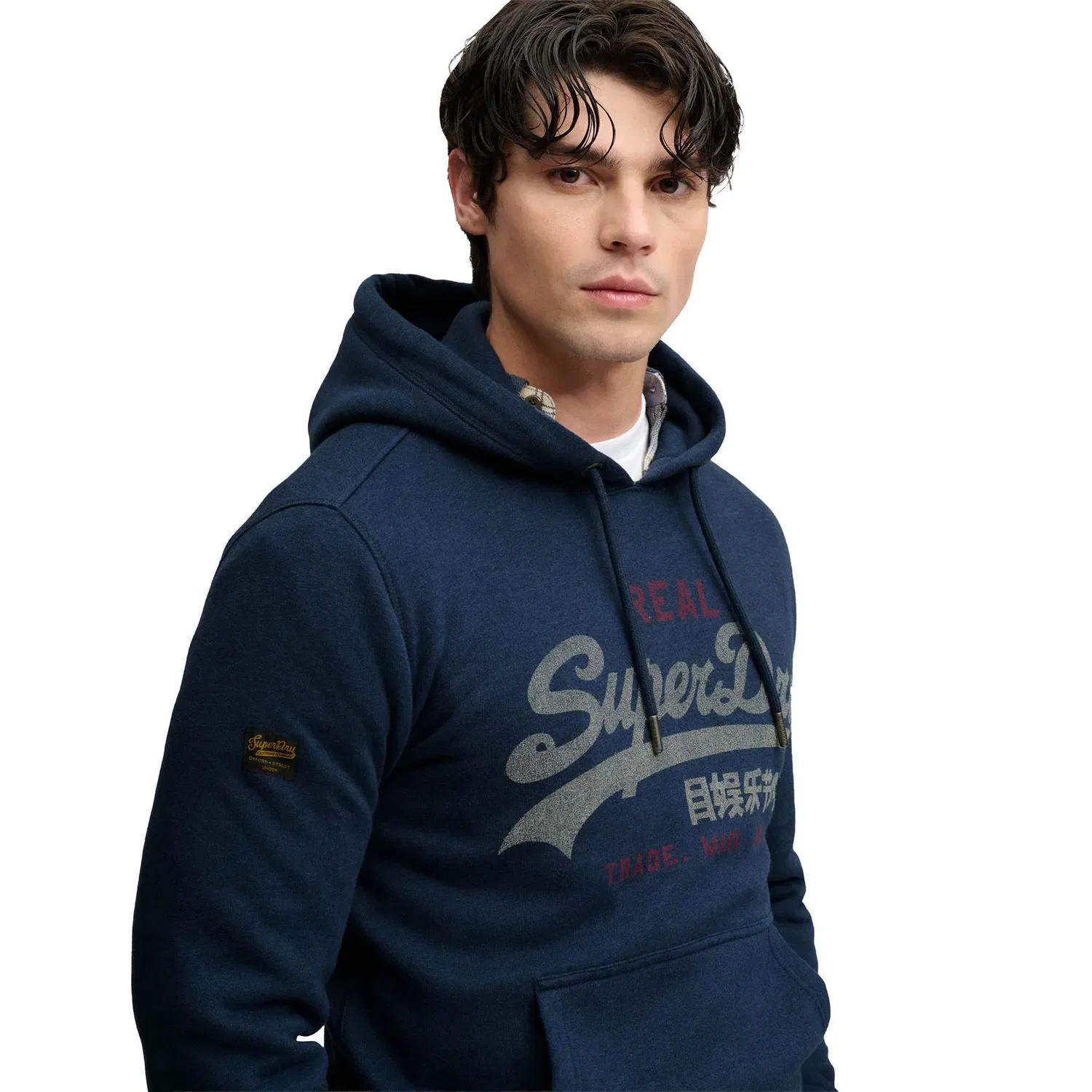 Свитшот темно-синий Superdry, Dunkelblau — фото 3