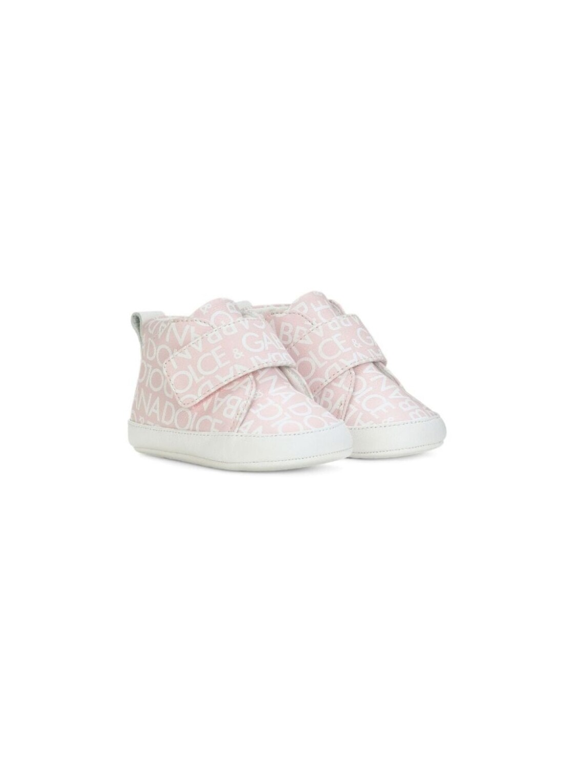 

Dolce & Gabbana Kids высокие кеды с логотипом DG, розовый