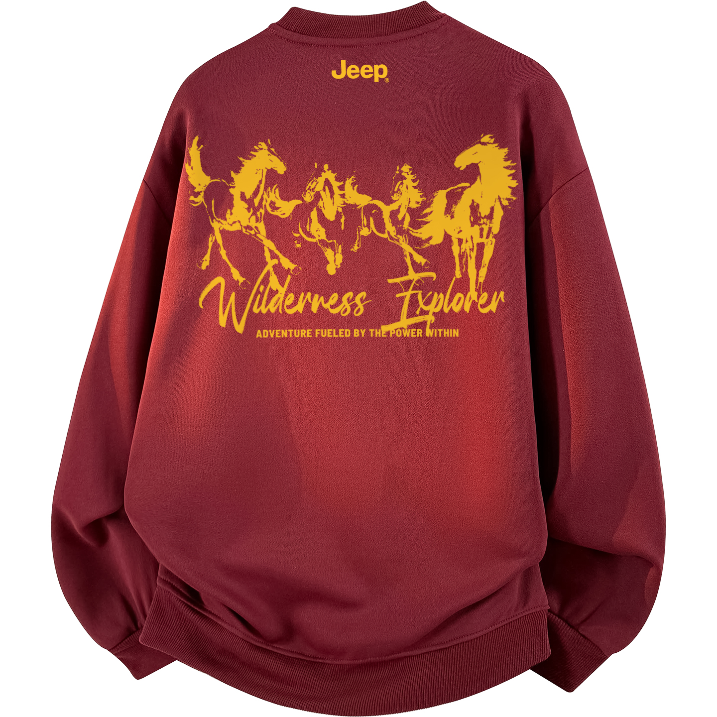 

Свитшот для верховой езды Casual Collection Unisex Jeep, burgundy (fleece-lined)