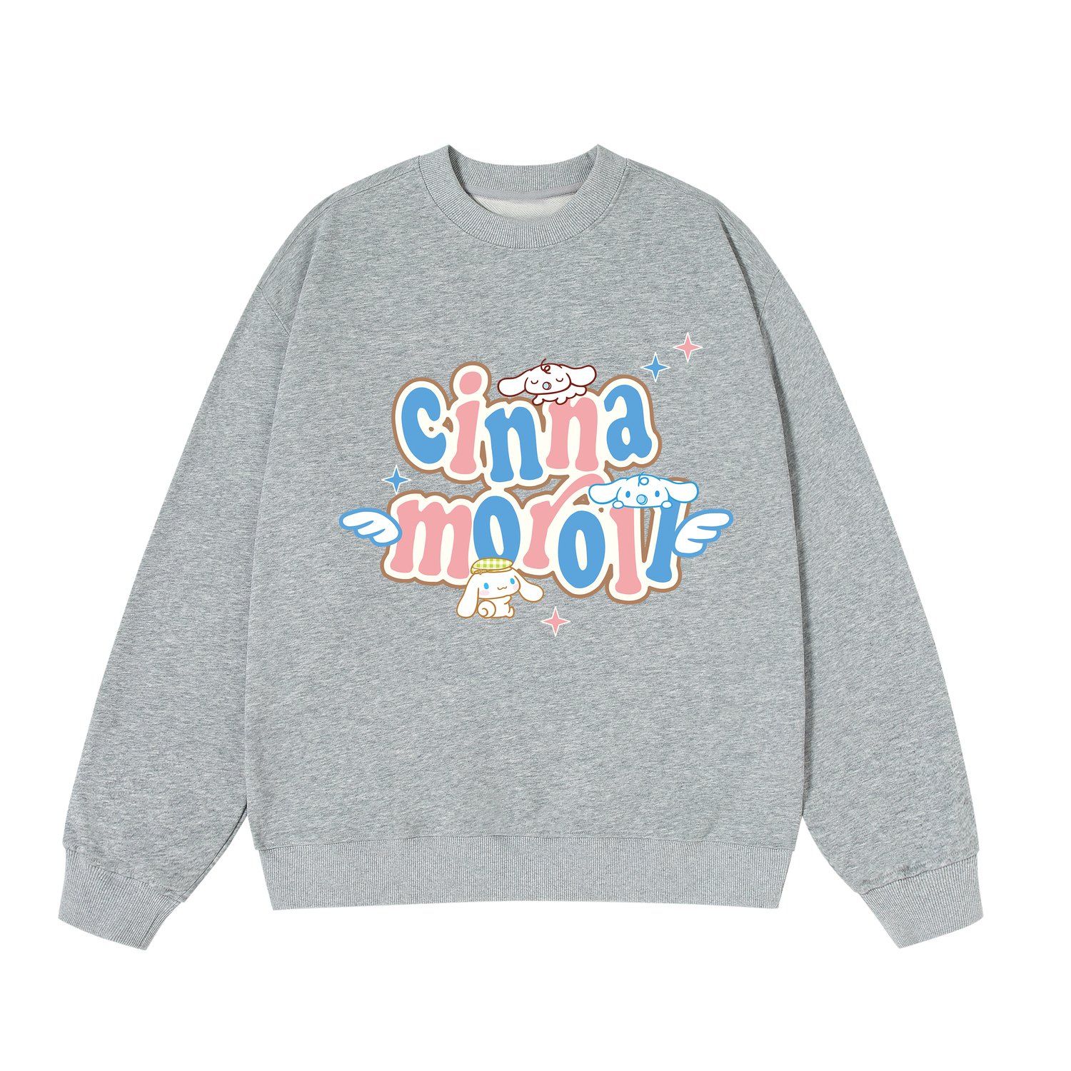 

Свитшот Cinnamoroll Yugui Dog Unisex Sanrio, серый