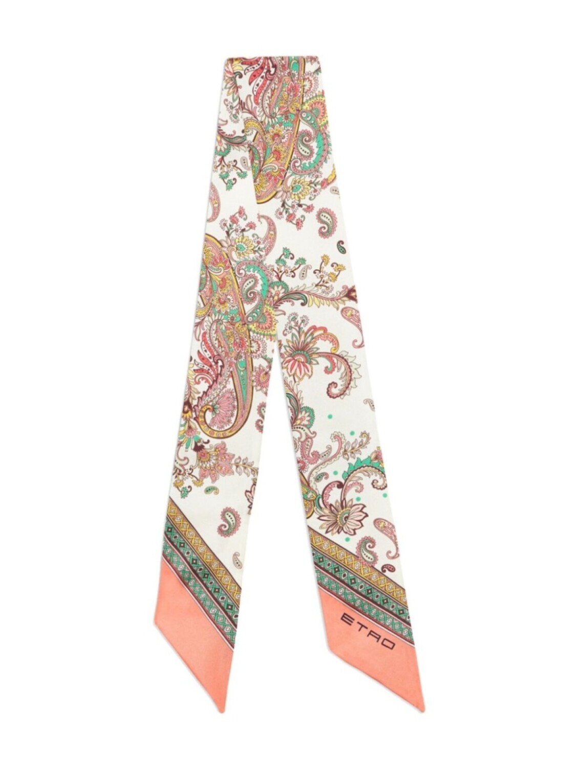 

Шелковый шарф с узором пейсли ETRO, белый