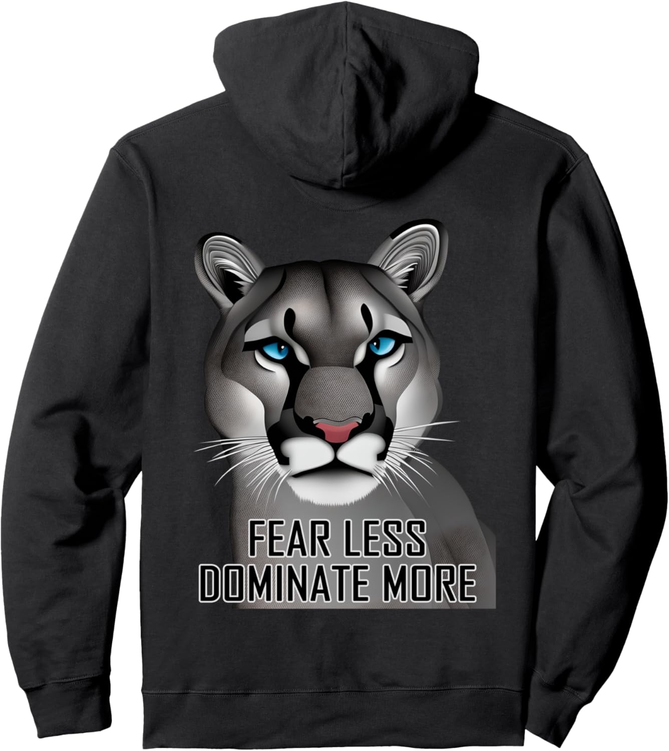 

Худи с цитатой о пуме и горном льве Wild Cat Feline Mountain Lion, черный