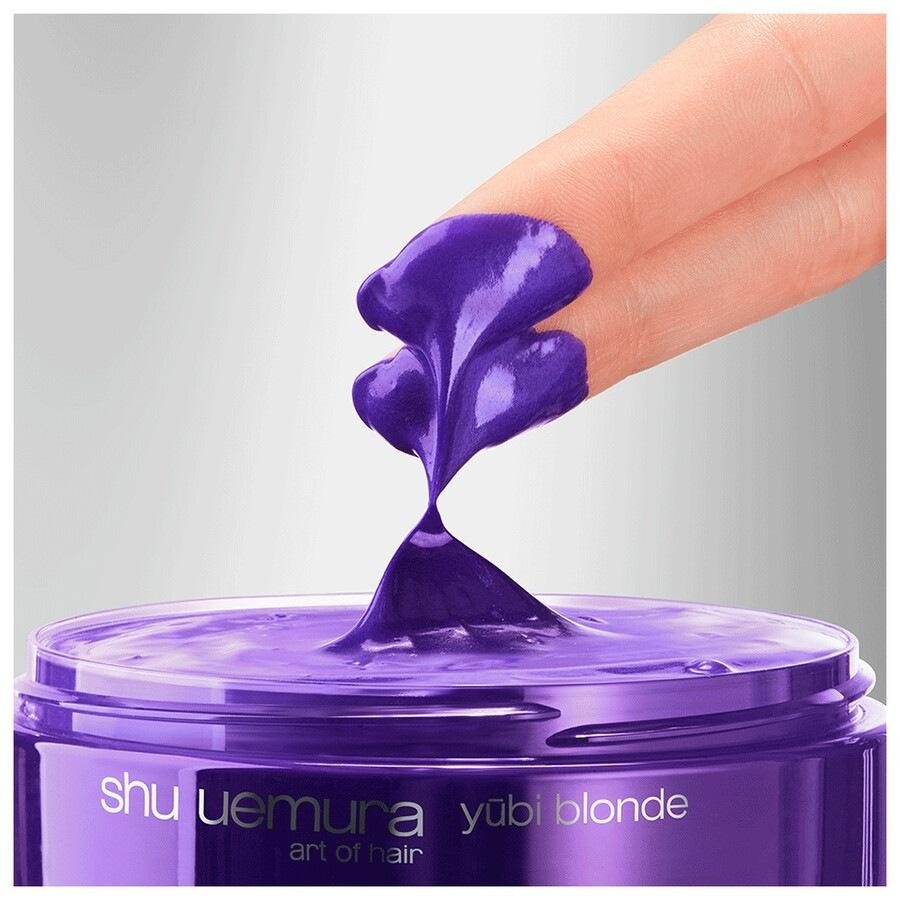 Маска для волос yūbi blonde anti-brass purple balm Shu Uemura, объем 200 мл — фото 4