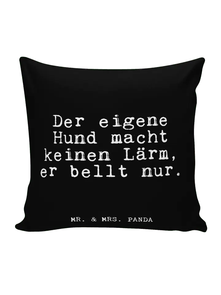 

Подушка Mr & Mrs Panda 40x40 Der eigene Hund macht, черный