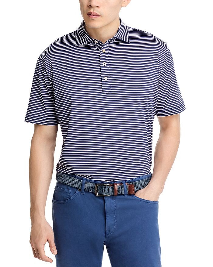 

Поло из джерси Peter Millar Chatham Performance, синий