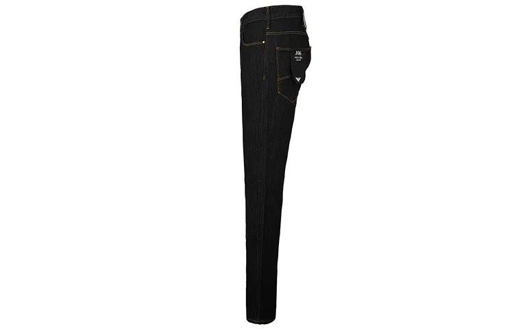 Джинсы Emporio Armani slim-fit темно-синие — фото 4