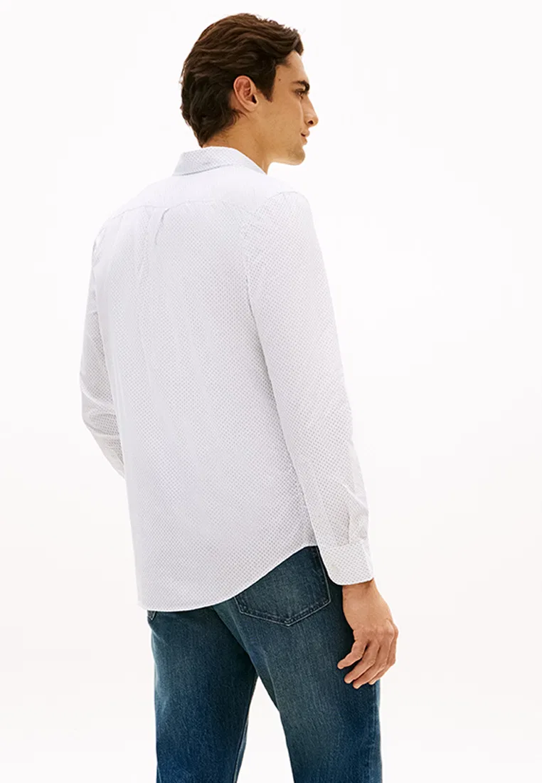 Рубашка из поплина, длинный рукав, Flex Poplin Shirt, TH Mainline Tommy Hilfiger — фото 2