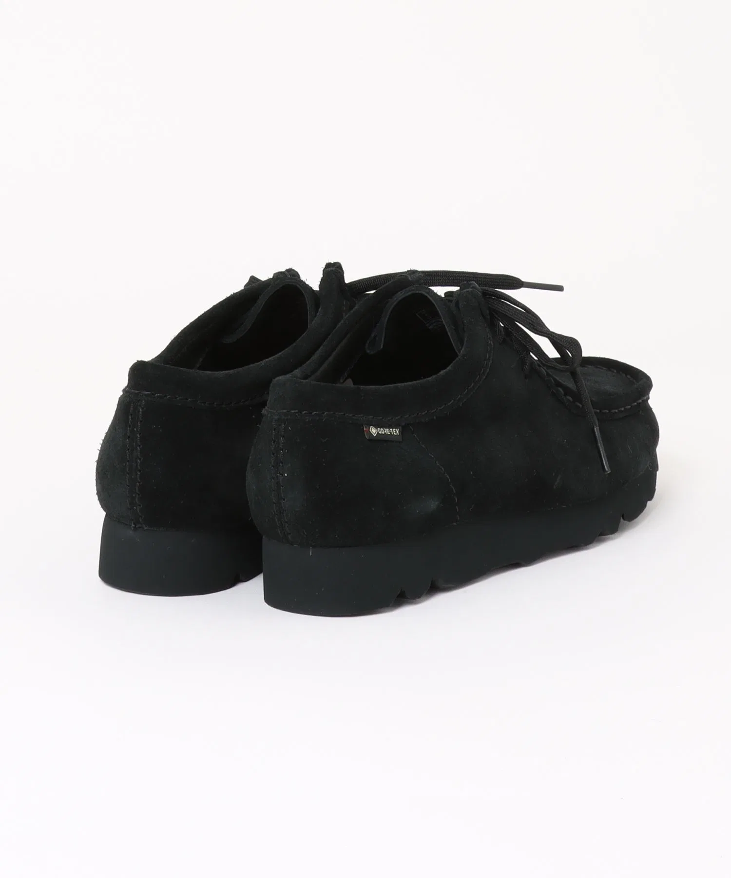 Мужские мокасины Clarks WALLABEE GTX чёрные — фото 4
