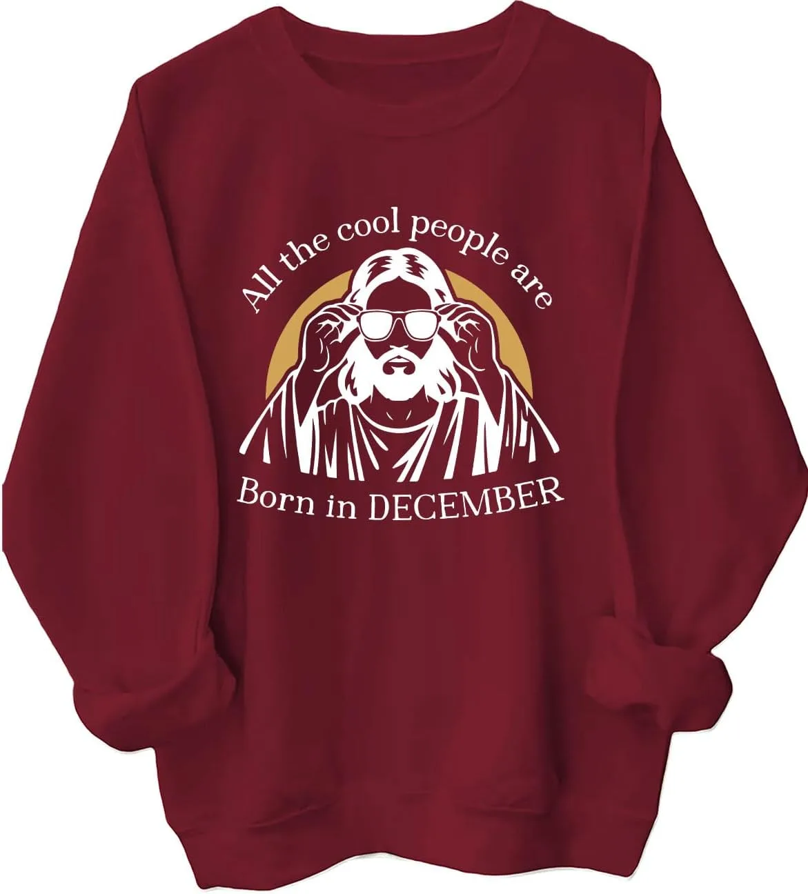 

Толстовка All The Cool People are Born in December Jesus MQZUO