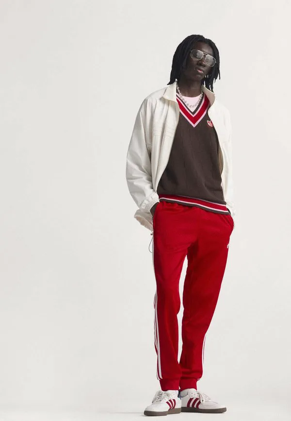 Штаны от спортивного костюма sst tp Adidas Originals, Better Scarlet — фото 2
