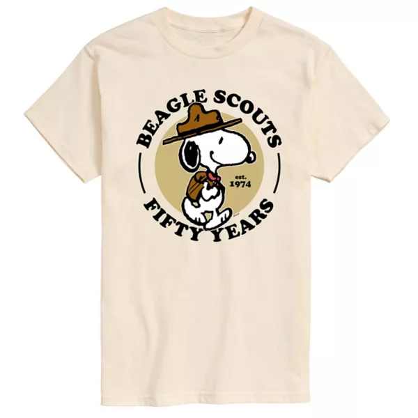 

Мужская футболка с принтом «Peanuts Beagle Scout Snoopy» Licensed Character, бежевый